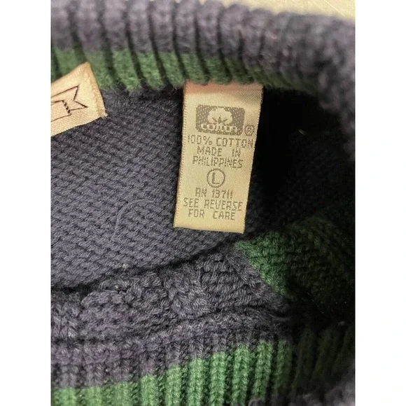 Vintage John Ashford Cable Knit Sweater Mens‎ Large - Picture 6 of 8